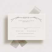 Elegante Forest Wedding RSVP Kaarten