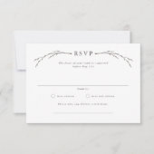 Elegante Forest Wedding RSVP Kaarten Kaartje (Voorkant)