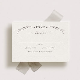 Elegante Forest Wedding RSVP Kaarten Kaartje