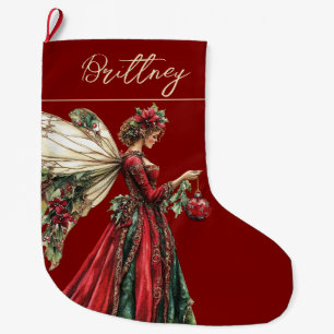 Elegante Forestcore Kerst Elf Grote Kerstsok