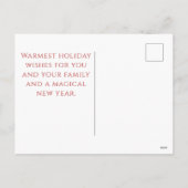 Elegante Forestcore Kerst Elfen Vakantie  Feestdagenkaart (Achterkant)