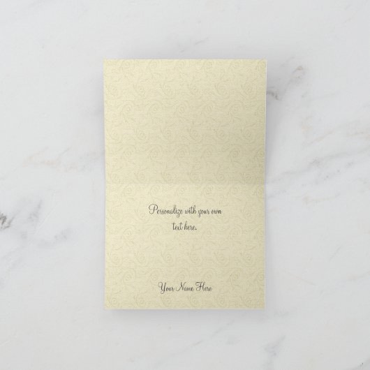 Elegante Formeel dankt u nota neemt van Kaart (Binnen)