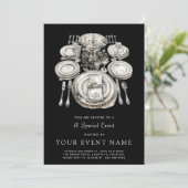 Elegante formele aangelegenheid  kaart (Staand voorkant)