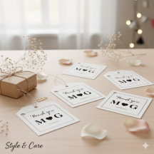 Elegante formele bedankkaartjes voor vieringen