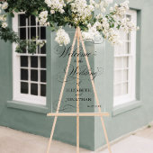 Elegante formele Black Script bruiloft welkom Acryl Bord