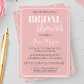 Elegante formele bruids douche uitnodiging