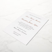 Elegante formele bruiloft folie uitnodiging (Gedraaid)