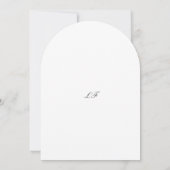Elegante Formele Bruiloft Kaart (Achterkant)