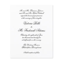 Elegante formele bruiloft uitnodiging met budget