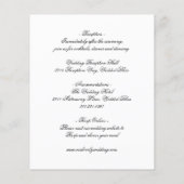 Elegante formele budget bruiloft uitnodiging flyer (Achterkant)