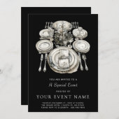 Elegante formele gebeurtenis kaart (Voorkant / Achterkant)