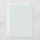Elegante formele groene kader trouw kaart (Achterkant)