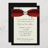 Elegante formele jubileumuitnodiging kaart (Voorkant / Achterkant)