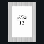 Elegante formele klassieke bruiloft details kaart<br><div class="desc">Begeleid uw gasten in stijl met deze Elegant Formele Klassieke Kalligrafie aangepaste tafelnummers. Met een tijdloos zwart-wit ontwerp met een subtiele dunne streepachtergrond, stemmen ze perfect overeen met het Formal Elegant Classic Black Stripes-collectie. Ideaal voor zwart-stropdas, formele of klassieke bruiloften, deze tafelnummers voegen een gepolijste en verfijnde touch toe aan...</div>
