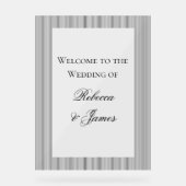 Elegante formele klassieke bruiloft welkom acryl bord (Voorkant)