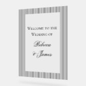 Elegante formele klassieke bruiloft welkom acryl bord (Hoek)