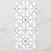 Elegante formele klassieke vintage bruiloft menuka menu (Achterkant)