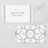 Elegante formele klassieke vintage trouwplaats kaa plaatskaartje (Voorkant / Achterkant)