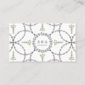 Elegante formele klassieke vintage trouwplaats kaa plaatskaartje (Achterkant)