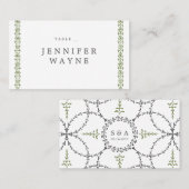 Elegante formele klassieke vintage trouwplaats kaa plaatskaartje (Voorkant / Achterkant)