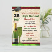 Elegante formele middelbare school reünie kaart (Staand voorkant)