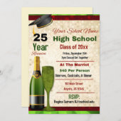 Elegante formele middelbare school reünie kaart (Voorkant / Achterkant)