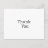 Elegante Formele Minimale Bedankt Briefkaart (Voorkant)