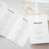 Elegante Formele Minimale Geplooide Trouw Programma