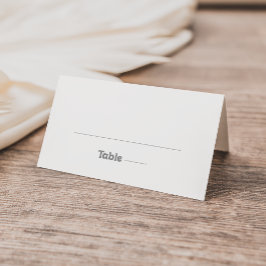 Elegante formele minimale huwelijksplaatskaart plaatskaartje