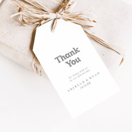 Elegante Formele Minimale Trouw Dank Je Cadeaulabel