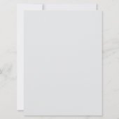 Elegante, formele & moderne blauwe bruiloft uitnod kaart (Achterkant)