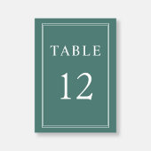 Elegante formele smaragdgroene bruiloft kaart