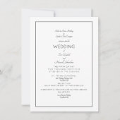 Elegante formele trouwfeest beide sets ouders 2 lo kaart (Voorkant)