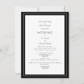 Elegante formele trouwfoto beide sets ouders Z/W Kaart (Voorkant)