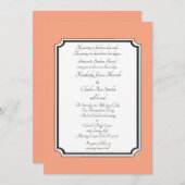 Elegante formele trouwkaart kaart (Voorkant / Achterkant)