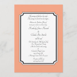 Elegante formele trouwkaart kaart