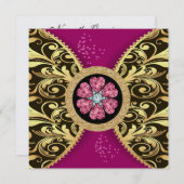 Elegante formele uitnodiging voor evenement (Voorkant / Achterkant)