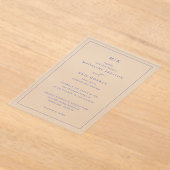Elegante formele uitnodigingen in navy (Laagn)