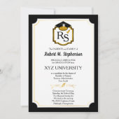 Elegante formele universiteit | Universitaire afst Kaart (Voorkant)