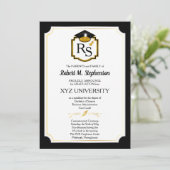 Elegante formele universiteit | Universitaire afst Kaart (Staand voorkant)