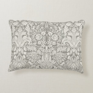elegante formele witte damast kant brokaat accent kussen