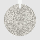 Elegante formele witte damast kant brokaat ornament (achterkant)