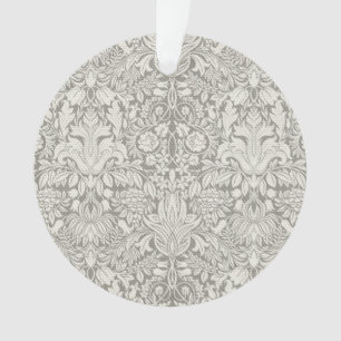 Elegante formele witte damast kant brokaat ornament