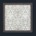 Elegante formele witte damast kant brokaat premium cadeau doosje<br><div class="desc">Damast kant - Wit op wit - Dit is een eenvoudig wit kanten damast ontwerp.</div>