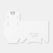 Elegante, Formele Zwart-Witte Doos van de Huwelijk Bedankdoosjes (Uitgevouwen)