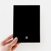 Elegante formele zwarte en witte virtuele bruiloft kaart