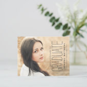 Elegante foto | 2016 Uitnodiging voor afstudeerfee (Staand voorkant)