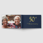 Elegante foto 50ste bruiloft Jubileum Gastenboek (Volledig)