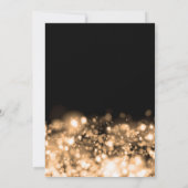 Elegante foto 70e verjaardag Gold Midnight Glam Kaart (Achterkant)