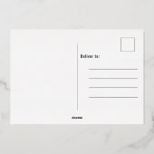 Elegante foto Afstudeerder Party Folie Uitnodiging (Achterkant)